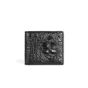 Bas MOQ mode véritable vrai crocodile court portefeuille luxueux unisexe portefeuilles en cuir hommes portefeuille mode crocodile porte-monnaie